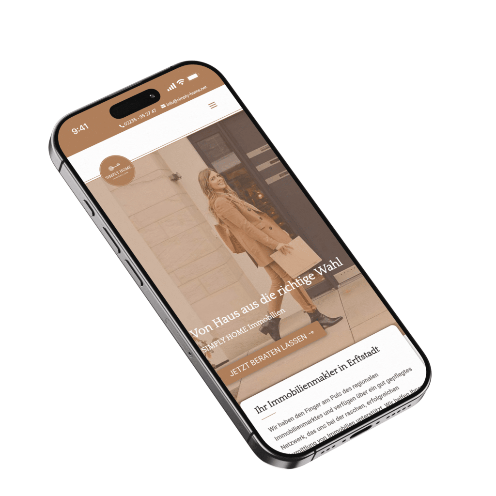 Webdesign Köln Referenz Simply Home Immobilien